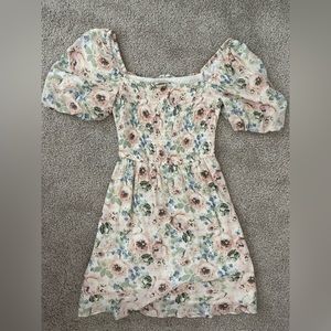 Abercrombie puff sleeve mini dress